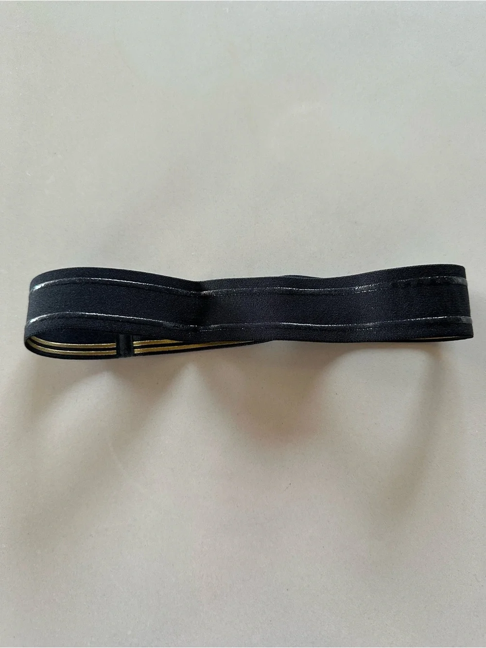 Nike Black and Gold Athletic Headband